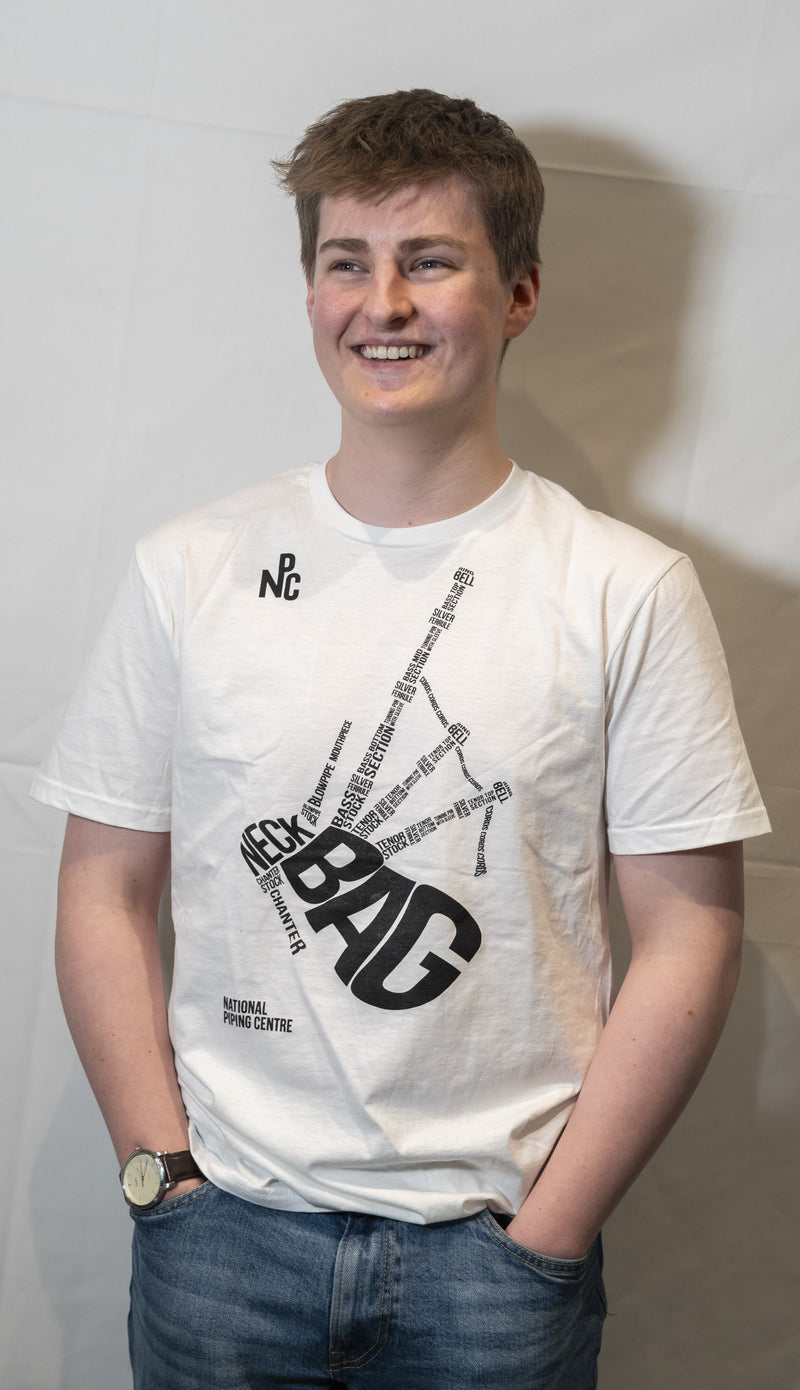 NPC White Bagpipe T-shirt