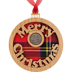 Merry Christmas Lucky Sixpence Hanger